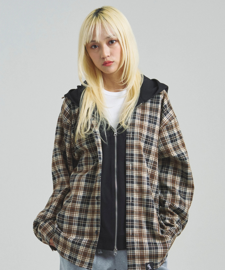 JACKROSE(ジャックローズ) |GA HOOD-LAYER CHECK LS SHIRT(MENS)