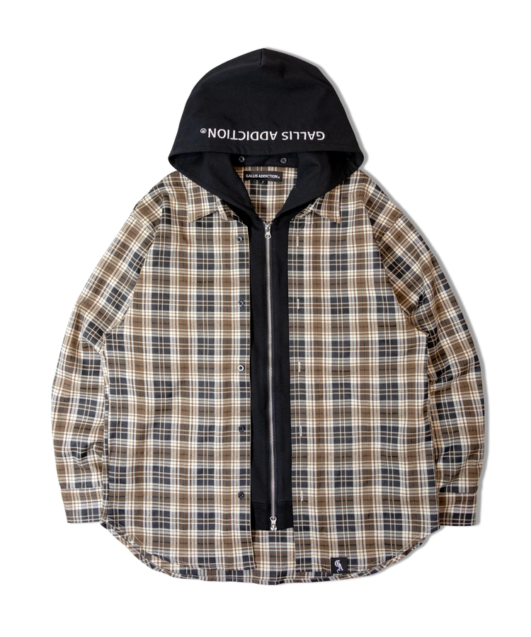 JACKROSE(ジャックローズ) |GA HOOD-LAYER CHECK LS SHIRT(MENS)