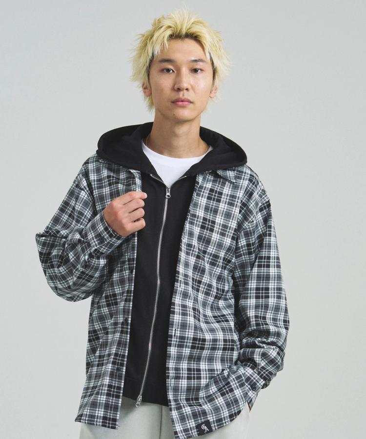 JACKROSE(ジャックローズ) |GA HOOD-LAYER CHECK LS SHIRT(MENS)