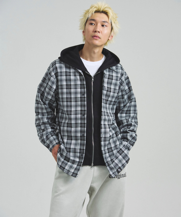 JACKROSE(ジャックローズ) |GA HOOD-LAYER CHECK LS SHIRT(MENS)
