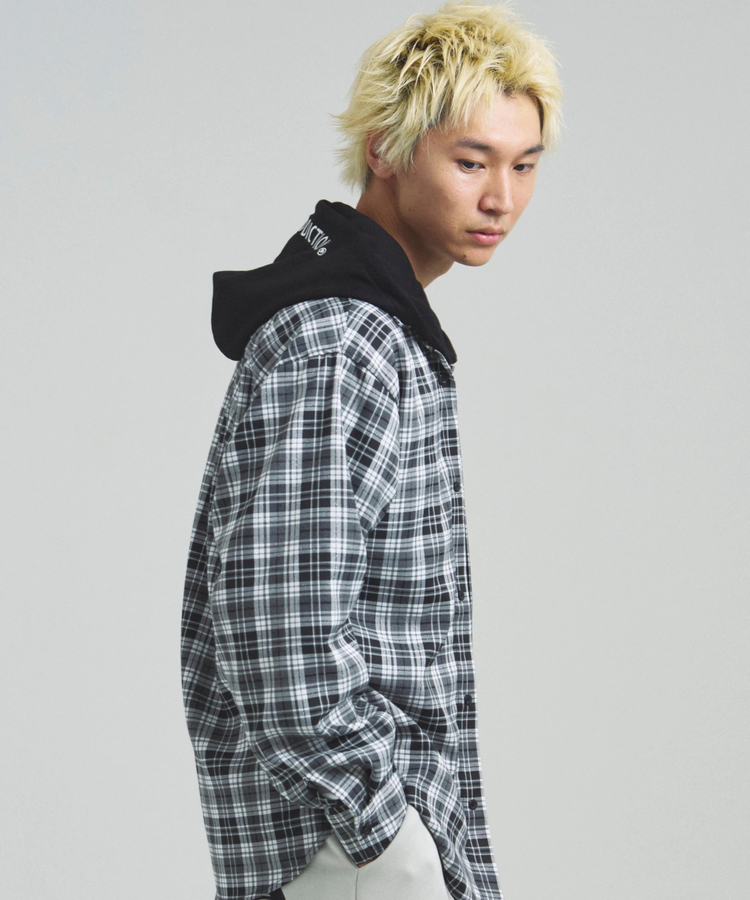 JACKROSE(ジャックローズ) |GA HOOD-LAYER CHECK LS SHIRT(MENS)