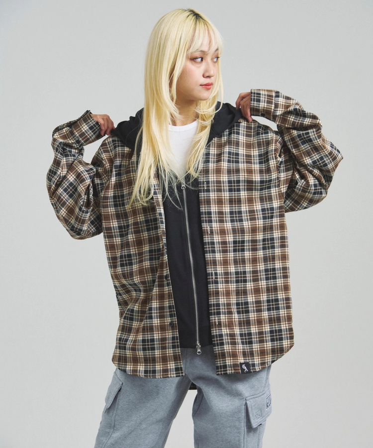 JACKROSE(ジャックローズ) |GA HOOD-LAYER CHECK LS SHIRT(MENS)