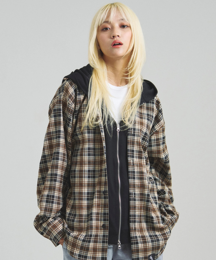 JACKROSE(ジャックローズ) |GA HOOD-LAYER CHECK LS SHIRT(MENS)