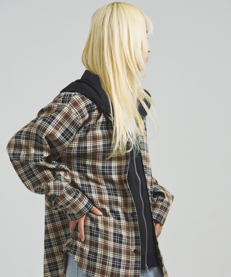 JACKROSE(ジャックローズ) |GA HOOD-LAYER CHECK LS SHIRT(MENS)