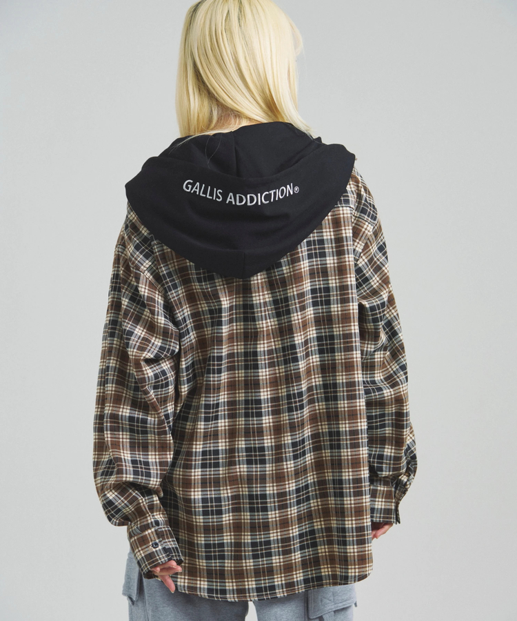 JACKROSE(ジャックローズ) |GA HOOD-LAYER CHECK LS SHIRT(MENS)
