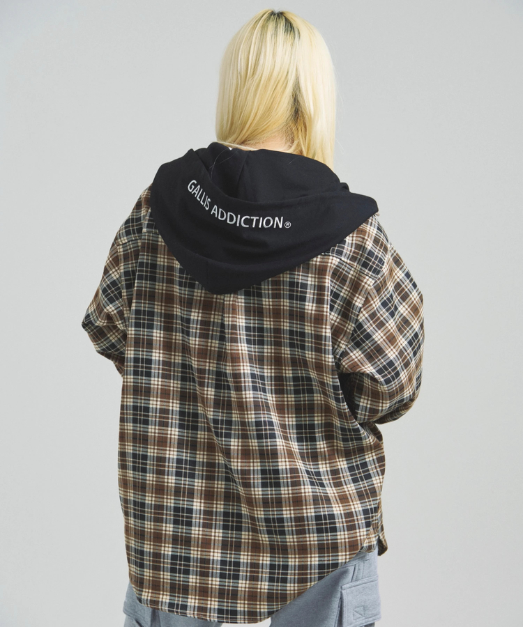 JACKROSE(ジャックローズ) |GA HOOD-LAYER CHECK LS SHIRT(MENS)