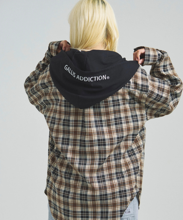 JACKROSE(ジャックローズ) |GA HOOD-LAYER CHECK LS SHIRT(MENS)