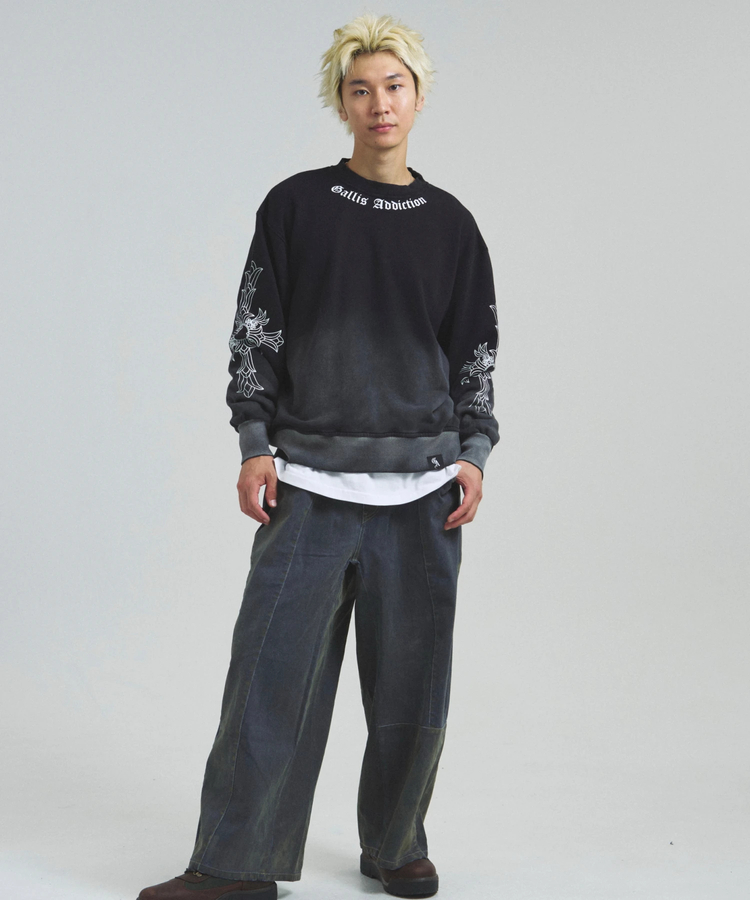JACKROSE(ジャックローズ) |GA GRADATION加工 CROSS CREW(MENS)