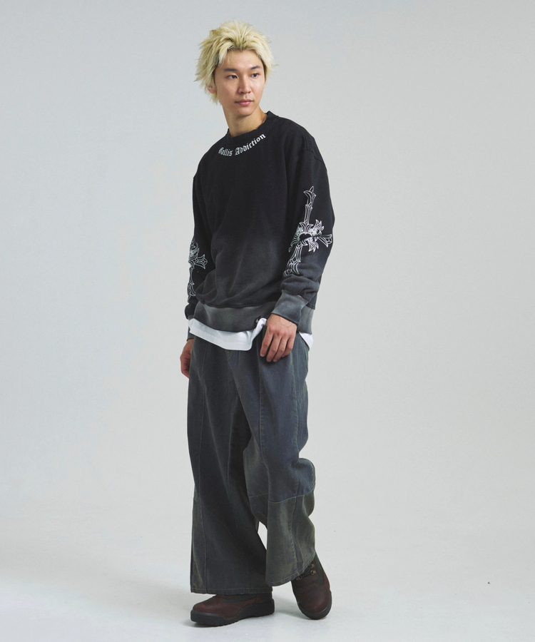 JACKROSE(ジャックローズ) |GA GRADATION加工 CROSS CREW(MENS)