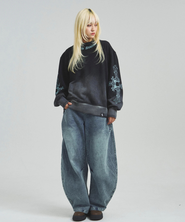 JACKROSE(ジャックローズ) |GA GRADATION加工 CROSS CREW(MENS)
