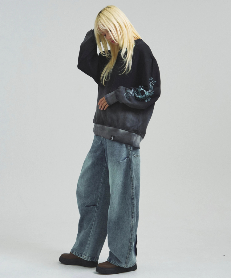 JACKROSE(ジャックローズ) |GA GRADATION加工 CROSS CREW(MENS)