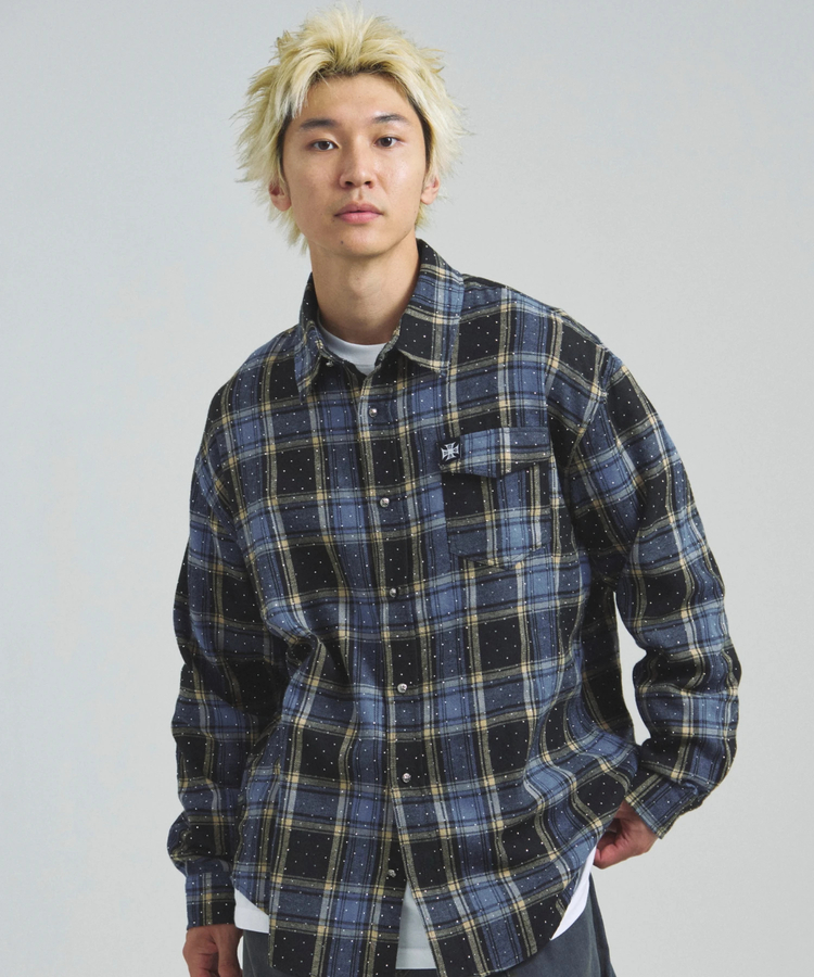 JACKROSE(ジャックローズ) |GA STONE-CHECK LS SHIRT(MENS)