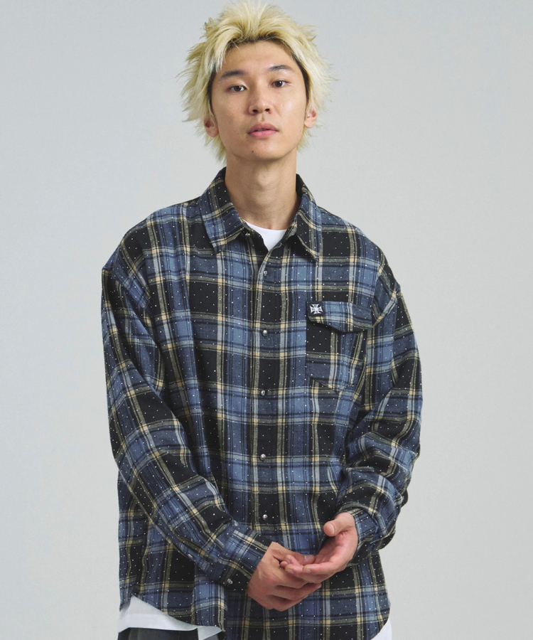JACKROSE(ジャックローズ) |GA STONE-CHECK LS SHIRT(MENS)