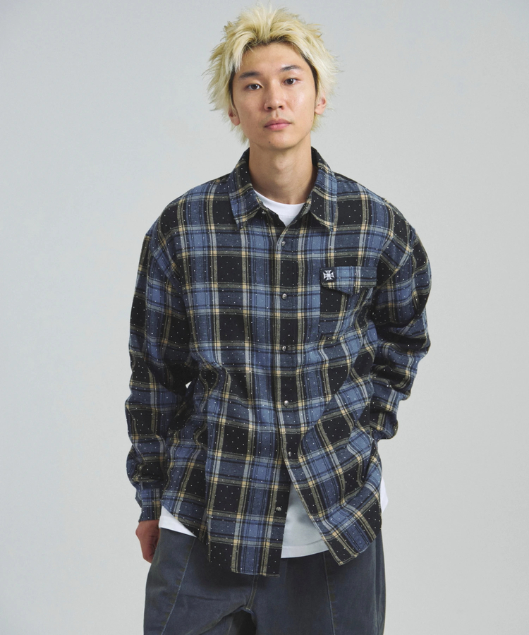JACKROSE(ジャックローズ) |GA STONE-CHECK LS SHIRT(MENS)
