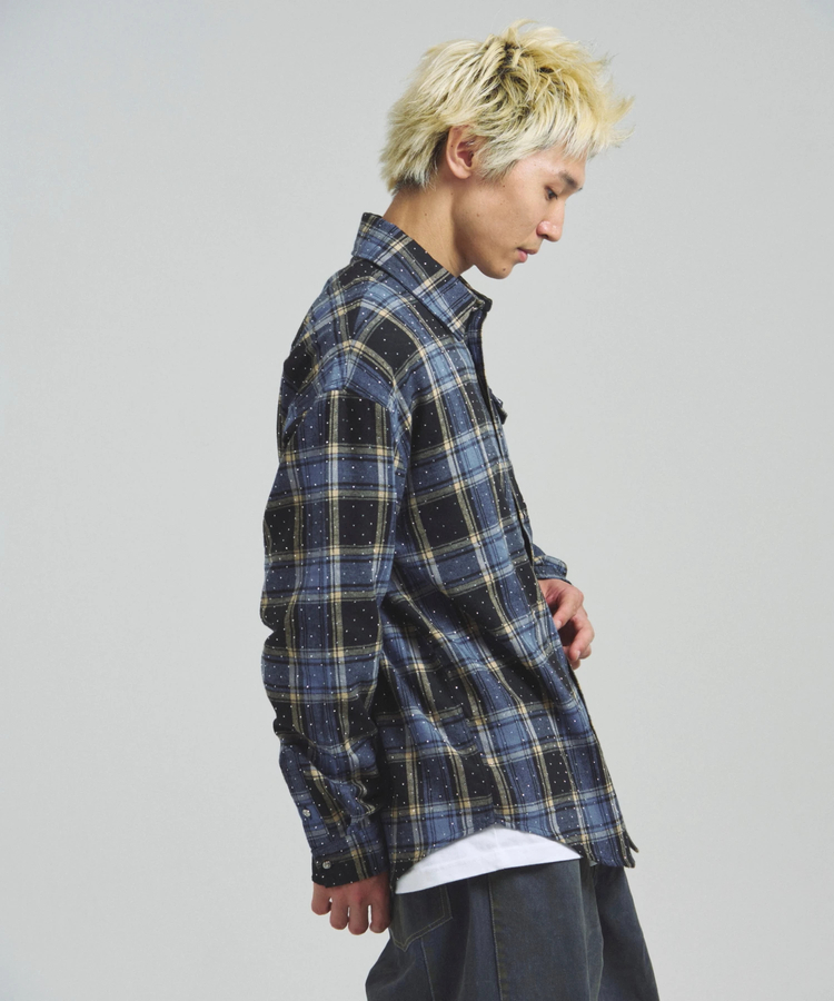 JACKROSE(ジャックローズ) |GA STONE-CHECK LS SHIRT(MENS)