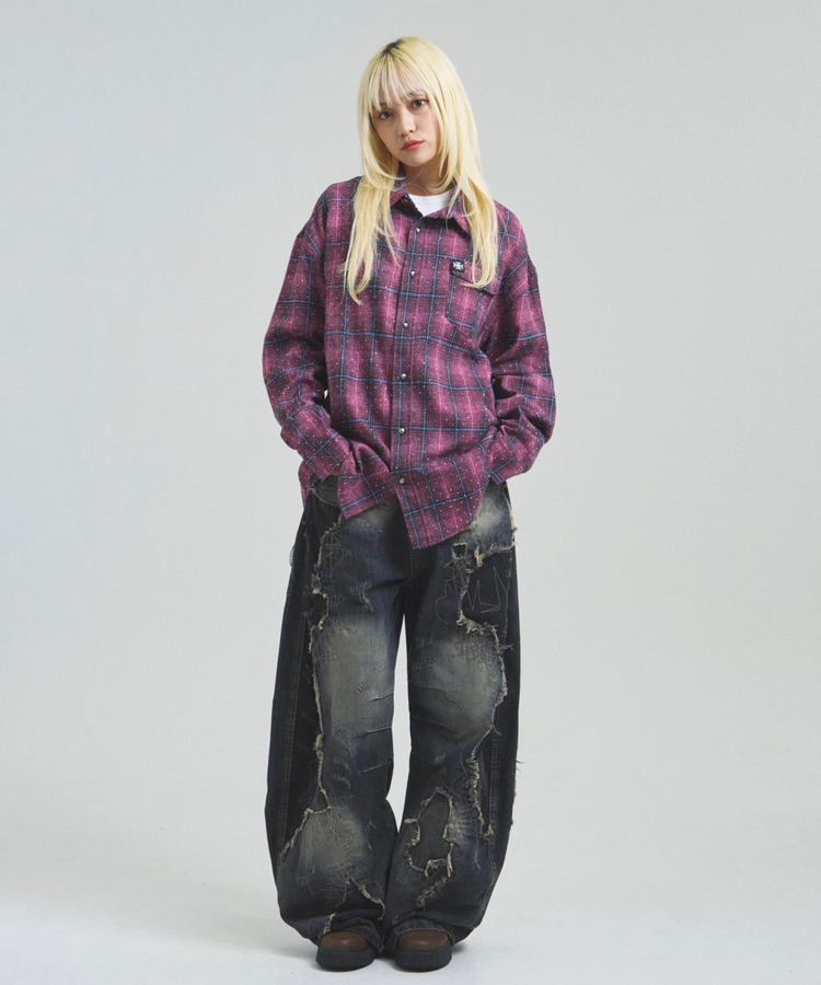 JACKROSE(ジャックローズ) |GA STONE-CHECK LS SHIRT(MENS)