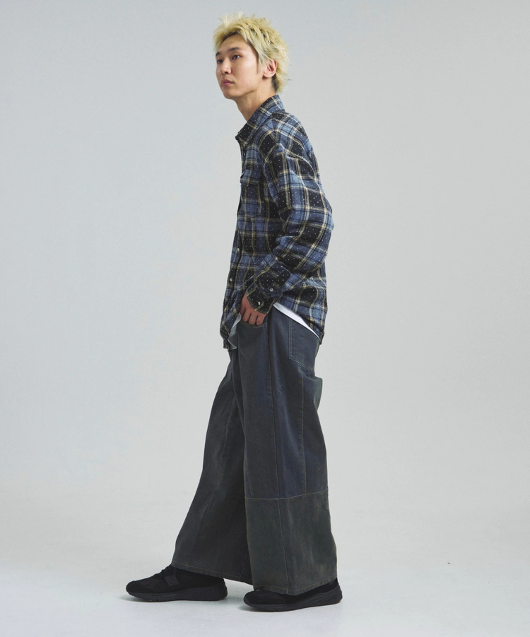 JACKROSE(ジャックローズ) |GA STONE-CHECK LS SHIRT(MENS)