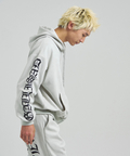 JACKROSE(ジャックローズ) |GA SUEDE OLD ENGLISH刺繍 ZIP-HOODIE(MENS)