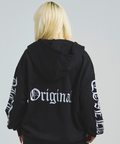 JACKROSE(ジャックローズ) |GA SUEDE OLD ENGLISH刺繍 ZIP-HOODIE(MENS)