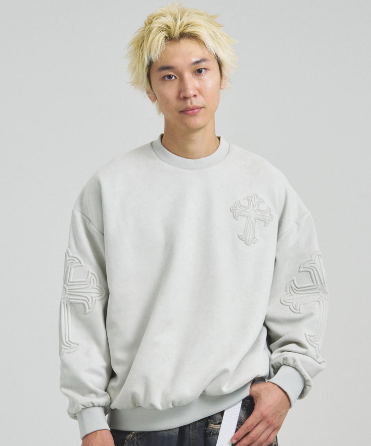 JACKROSE(ジャックローズ) |GA SUEDE EMBOSS CREW(MENS)