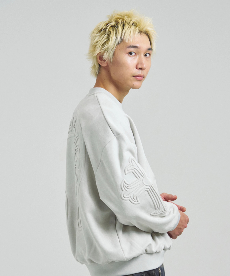 JACKROSE(ジャックローズ) |GA SUEDE EMBOSS CREW(MENS)