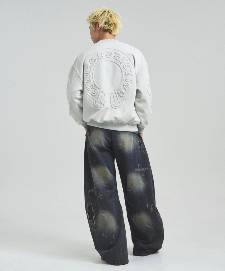 JACKROSE(ジャックローズ) |GA SUEDE EMBOSS CREW(MENS)