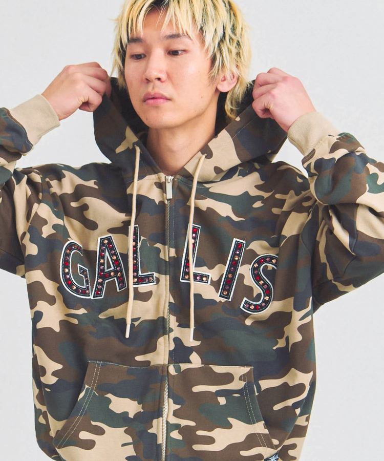 JACKROSE(ジャックローズ) |GA STONE 柄ZIP HOODIE(MENS)