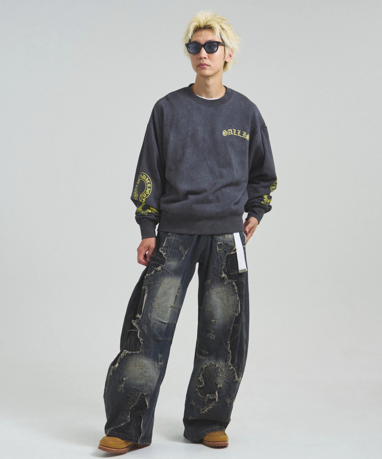 JACKROSE(ジャックローズ) |GA COLOR刺繍&PRINT CREW(MENS)