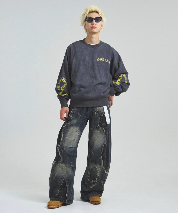 JACKROSE(ジャックローズ) |GA COLOR刺繍&PRINT CREW(MENS)