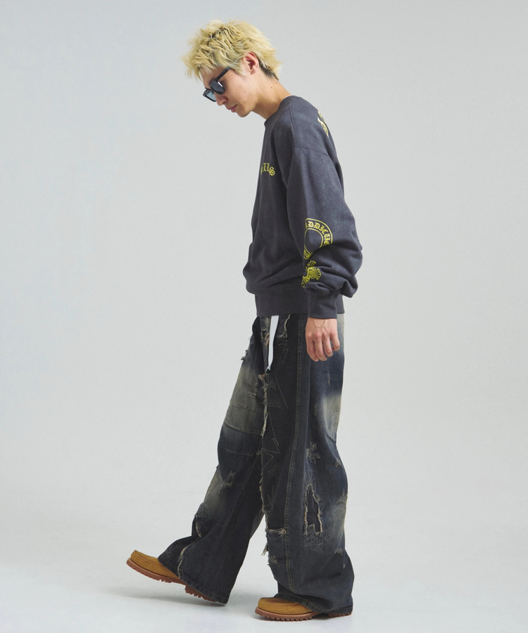 JACKROSE(ジャックローズ) |GA COLOR刺繍&PRINT CREW(MENS)