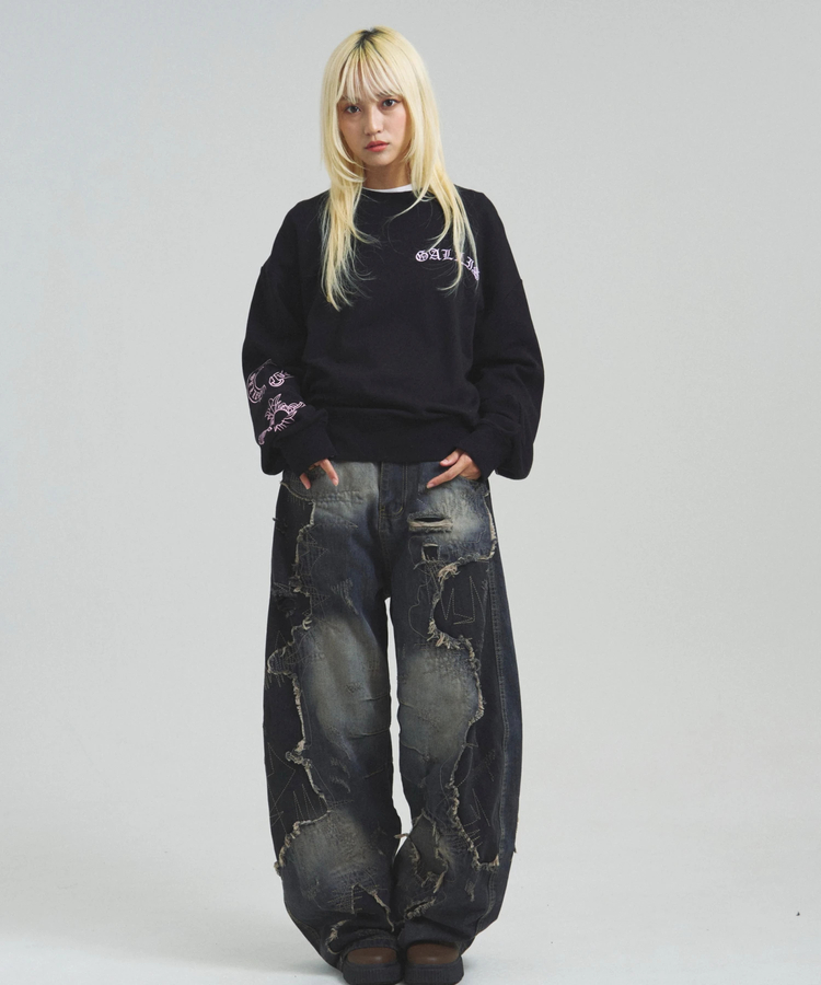 JACKROSE(ジャックローズ) |GA COLOR刺繍&PRINT CREW(MENS)