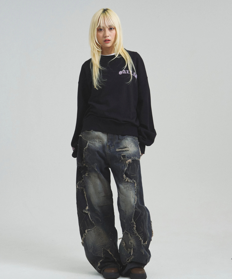 JACKROSE(ジャックローズ) |GA COLOR刺繍&PRINT CREW(MENS)