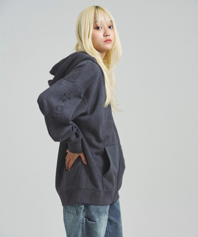 JACKROSE(ジャックローズ) |GA STONE-CROSS ZIP HOODIE(MENS)