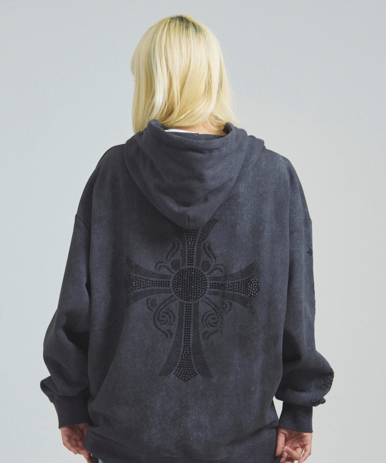 JACKROSE(ジャックローズ) |GA STONE-CROSS ZIP HOODIE(MENS)