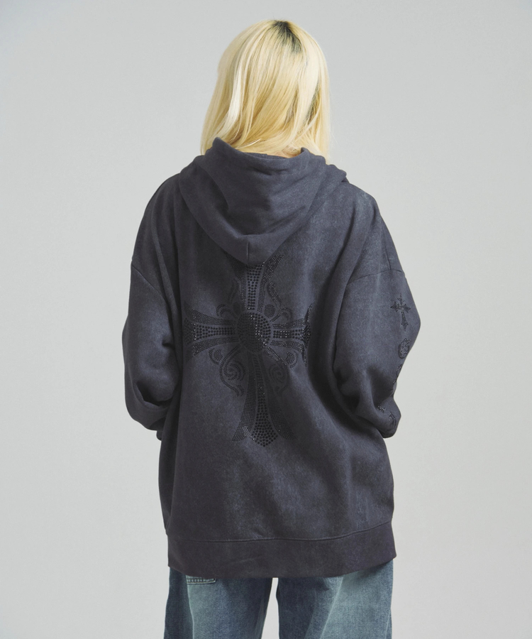 JACKROSE(ジャックローズ) |GA STONE-CROSS ZIP HOODIE(MENS)