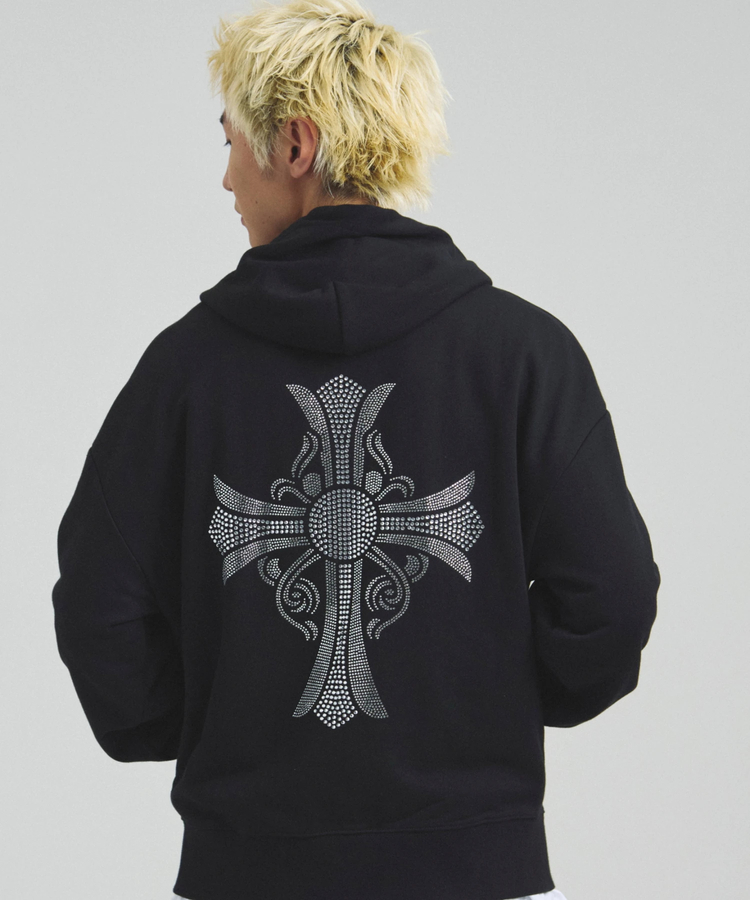JACKROSE(ジャックローズ) |GA STONE-CROSS ZIP HOODIE(MENS)