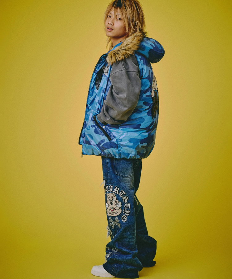 JACKROSE(ジャックローズ) |GALFY/ガルフィー ピカピカ骨骨レーザーかも?デニム(MENS)