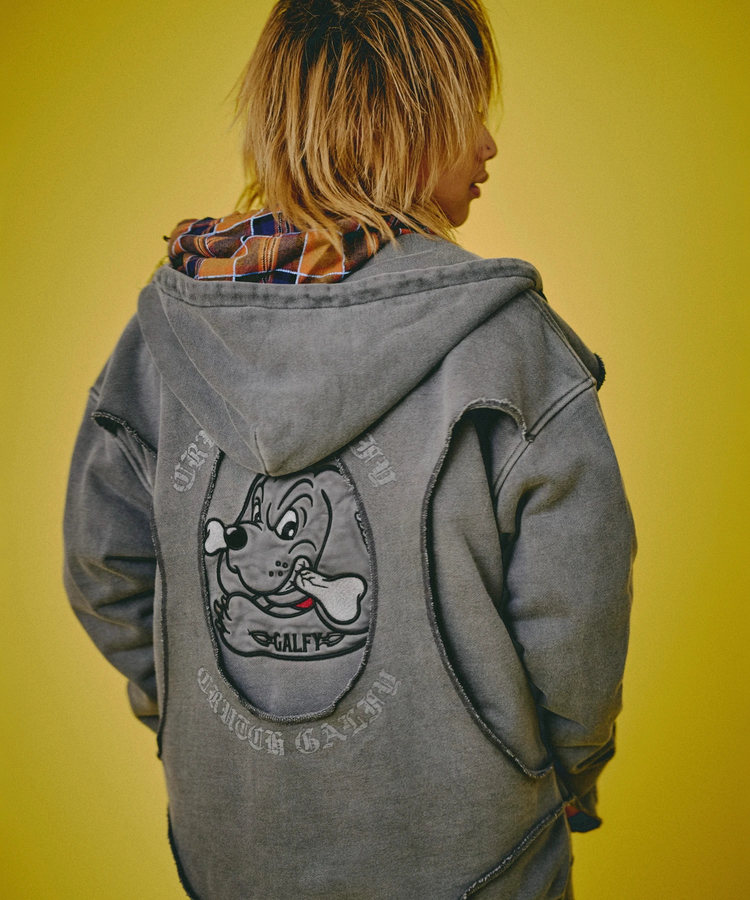 JACKROSE(ジャックローズ) |GALFY/ガルフィー 穴の向こうにわんちゃんパーカー(MENS)