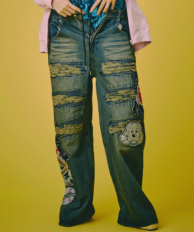 JACKROSE(ジャックローズ) |GALFY/ガルフィー ワッペンだらけデニム(MENS)