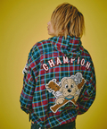 JACKROSE(ジャックローズ) |GALFY/ガルフィー ワッペンだらけチェックシャツパーカー(MENS)