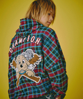 JACKROSE(ジャックローズ) |GALFY/ガルフィー ワッペンだらけチェックシャツパーカー(MENS)