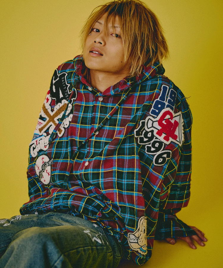 JACKROSE(ジャックローズ) |GALFY/ガルフィー ワッペンだらけチェックシャツパーカー(MENS)