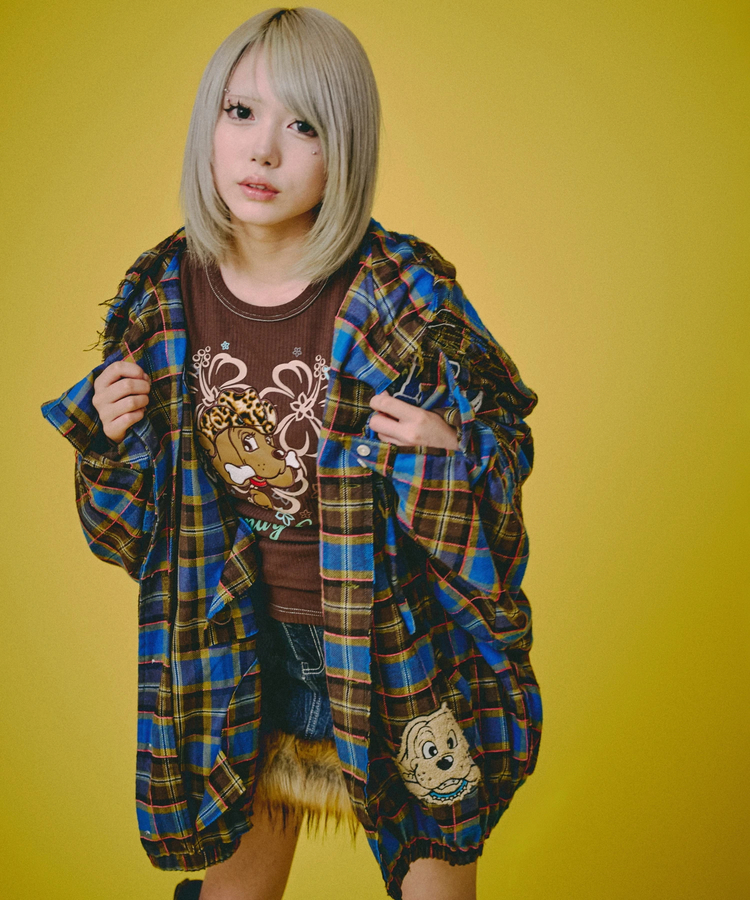 JACKROSE(ジャックローズ) |GALFY/ガルフィー ワッペンだらけチェックシャツパーカー(MENS)