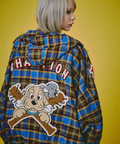 JACKROSE(ジャックローズ) |GALFY/ガルフィー ワッペンだらけチェックシャツパーカー(MENS)