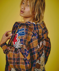 JACKROSE(ジャックローズ) |GALFY/ガルフィー ワッペンだらけチェックシャツパーカー(MENS)