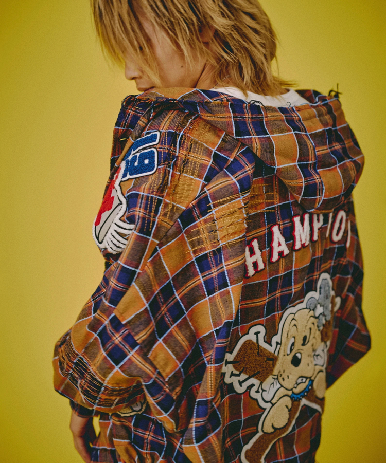 JACKROSE(ジャックローズ) |GALFY/ガルフィー ワッペンだらけチェックシャツパーカー(MENS)