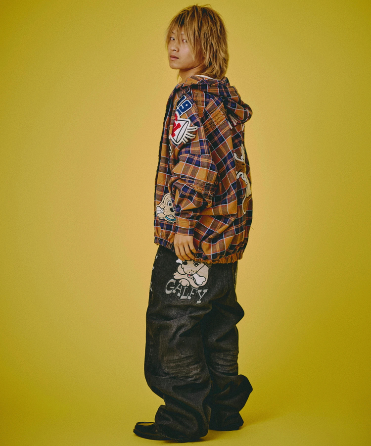 JACKROSE(ジャックローズ) |GALFY/ガルフィー ワッペンだらけチェックシャツパーカー(MENS)