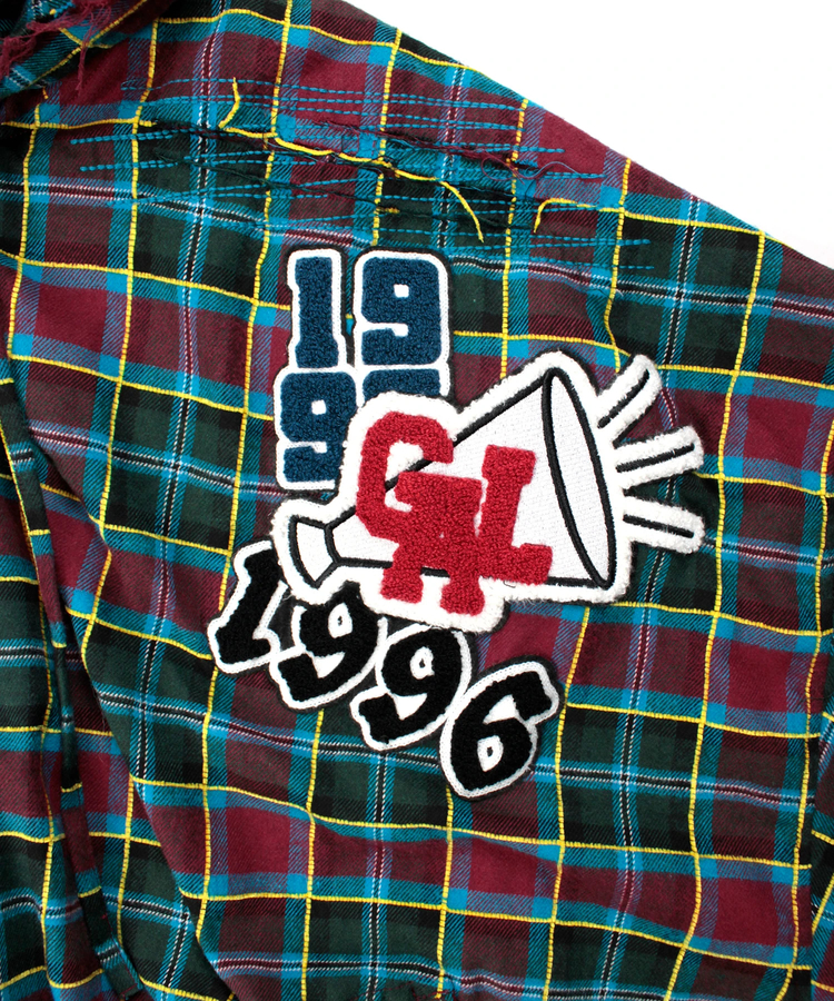 JACKROSE(ジャックローズ) |GALFY/ガルフィー ワッペンだらけチェックシャツパーカー(MENS)
