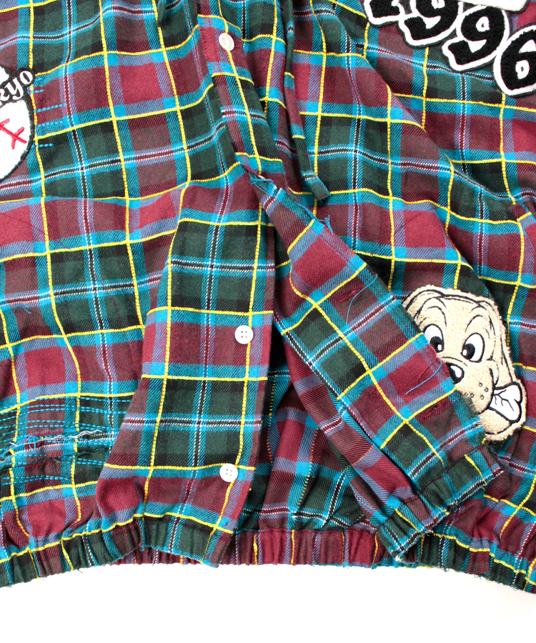 JACKROSE(ジャックローズ) |GALFY/ガルフィー ワッペンだらけチェックシャツパーカー(MENS)