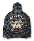 JACKROSE(ジャックローズ) |GALFY/ガルフィー ワッペンだらけチェックシャツパーカー(MENS)